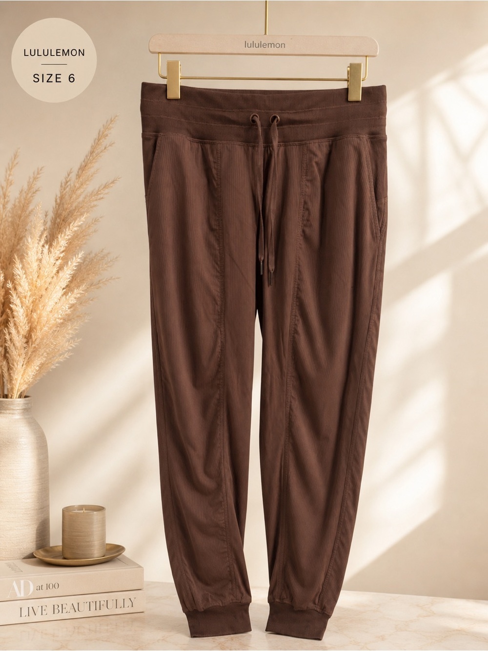 Lululemon Brown Joggers - Drawstring Relaxed Fit - Picture 3 of 5